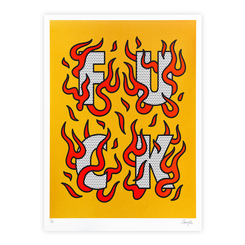 F*CK • Limited Edition Print • Metallic Gold