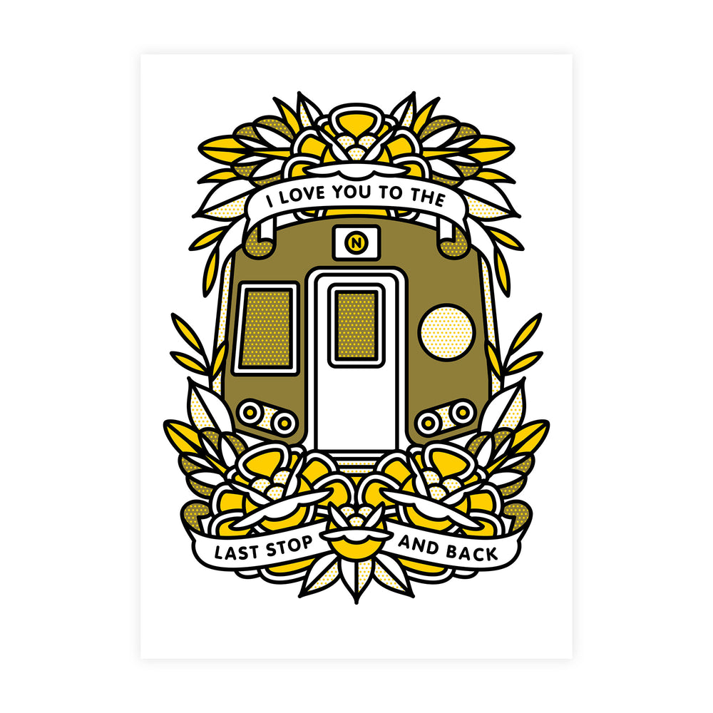 Last Stop Limited Edition Print • N Train