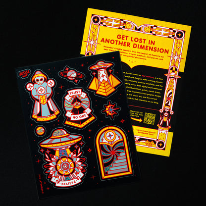 Unidentified Flying Objects Sticker Sheet