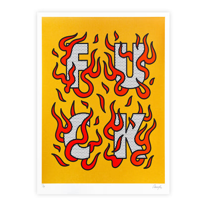 F*CK • Limited Edition Print • Metallic Gold