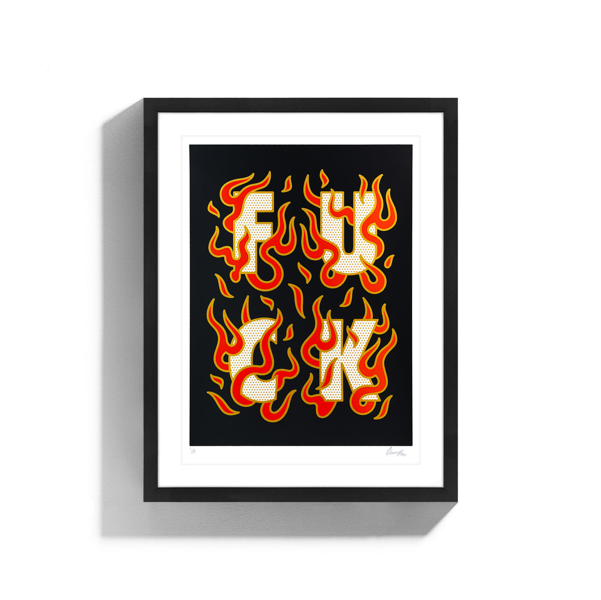F*CK • Framed Limited Edition Print • Black