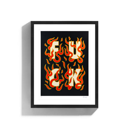 F*CK • Framed Limited Edition Print • Black