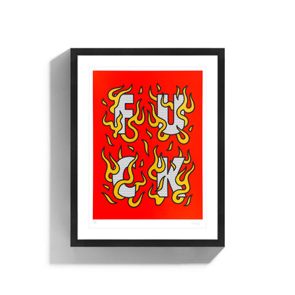 F*CK • Framed Limited Edition Print • Red