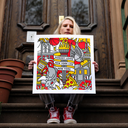 Nobody Loves NY Like NY • Limited Edition Print • Yellow