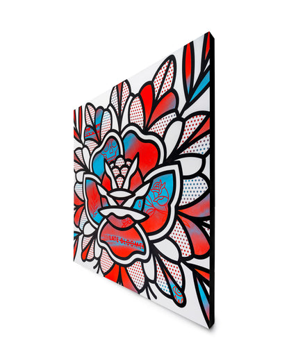 An alternative view of the painting from the right side.